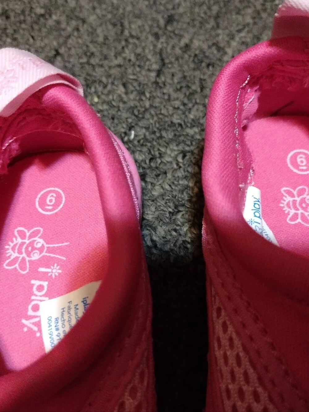 I Play Girls Pink Slip-On Water Shoes Size 6